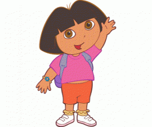 yapboz Dora Explorer, pembe gömlek